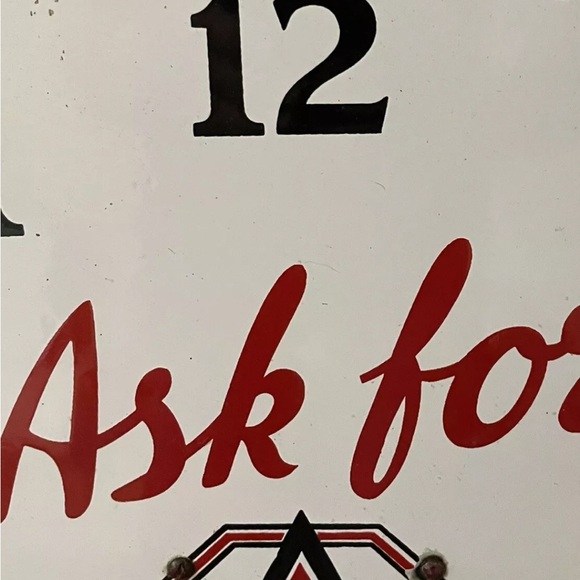 ORIGINAL 1930 PORCELAIN LABATT'S BEER CLOCK Shonbeck Clock Co. Canada - Picture 8 of 13